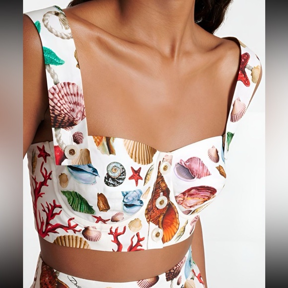 Commense Colorful Seashell Print Two-Piece Set - Picture 3 of 4